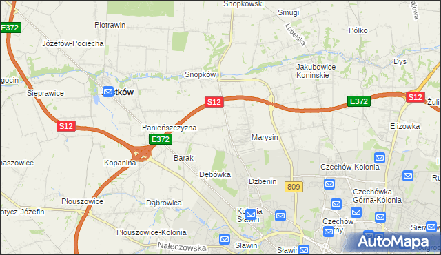 mapa Natalin gmina Jastków, Natalin gmina Jastków na mapie Targeo