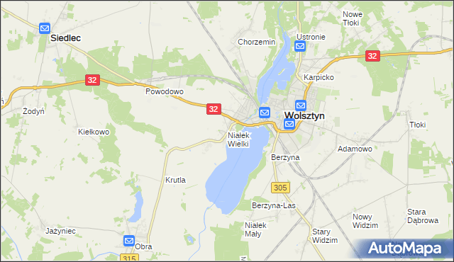 mapa Niałek Wielki, Niałek Wielki na mapie Targeo