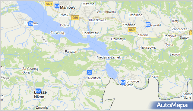 mapa Niedzica-Zamek, Niedzica-Zamek na mapie Targeo