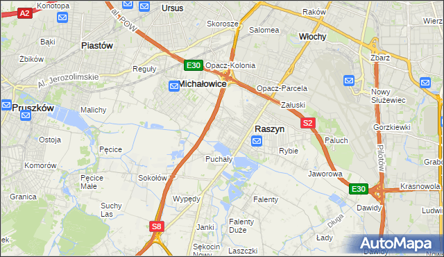 mapa Nowe Grocholice, Nowe Grocholice na mapie Targeo