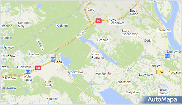 mapa Nowe Rumunki, Nowe Rumunki na mapie Targeo