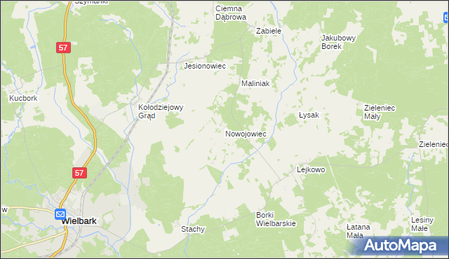 mapa Nowojowiec, Nowojowiec na mapie Targeo