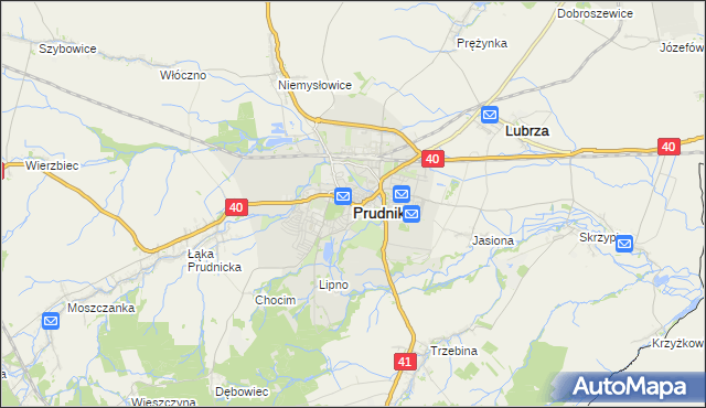 mapa Prudnik, Prudnik na mapie Targeo