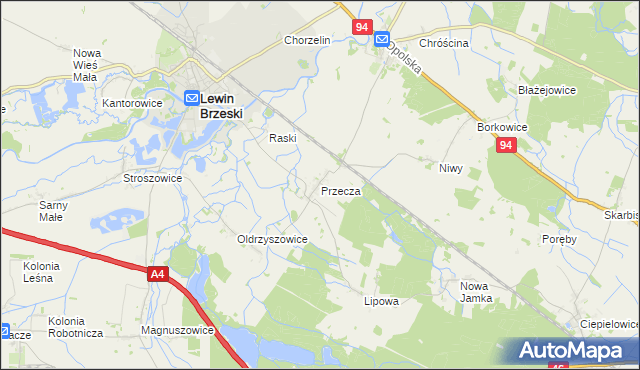 mapa Przecza, Przecza na mapie Targeo