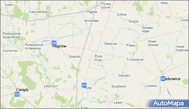 mapa Rylsk Duży, Rylsk Duży na mapie Targeo