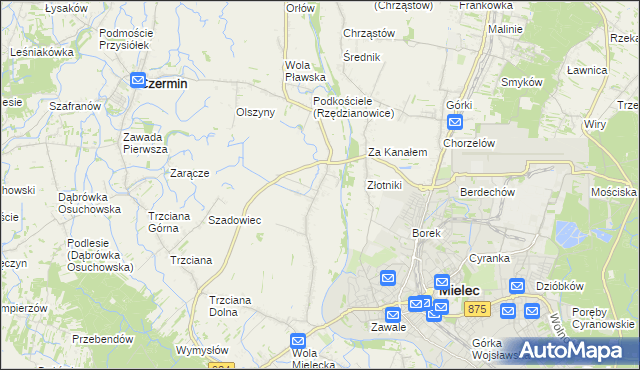 mapa Rzędzianowice, Rzędzianowice na mapie Targeo