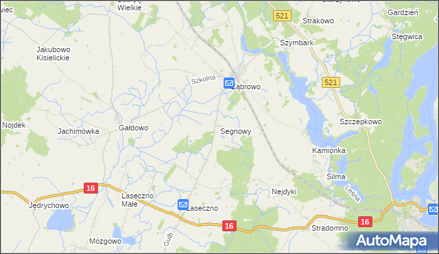 mapa Segnowy, Segnowy na mapie Targeo