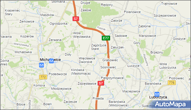 mapa Sieborowice, Sieborowice na mapie Targeo