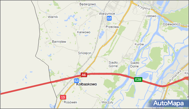 mapa Smętowice, Smętowice na mapie Targeo