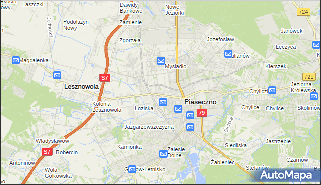 mapa Stara Iwiczna, Stara Iwiczna na mapie Targeo