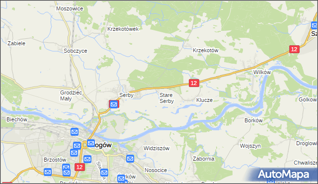 mapa Stare Serby, Stare Serby na mapie Targeo