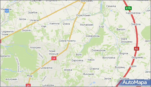 mapa Stary Imielnik, Stary Imielnik na mapie Targeo