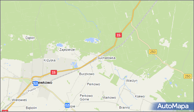 mapa Suchatówka, Suchatówka na mapie Targeo