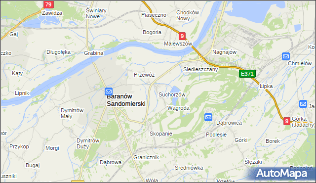 mapa Suchorzów, Suchorzów na mapie Targeo