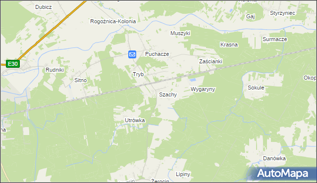 mapa Szachy, Szachy na mapie Targeo