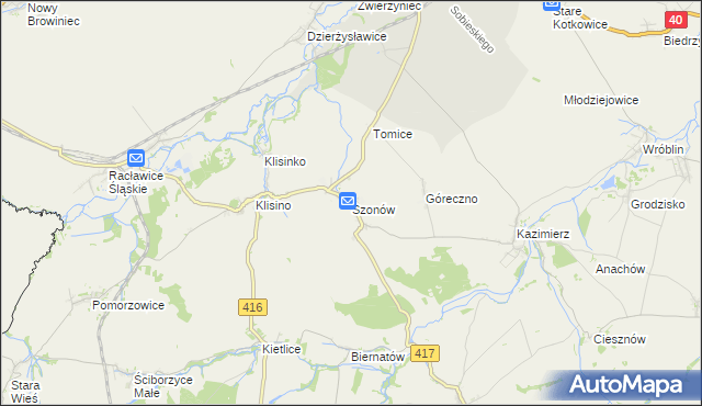 mapa Szonów, Szonów na mapie Targeo