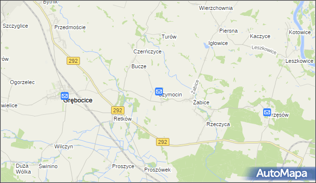 mapa Szymocin, Szymocin na mapie Targeo