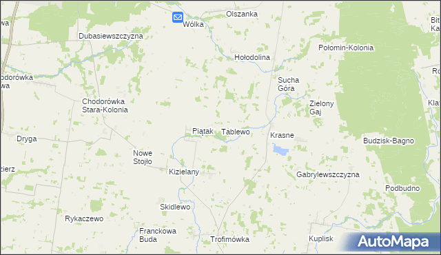 mapa Tablewo, Tablewo na mapie Targeo