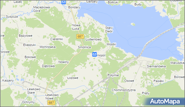 mapa Tarnopol, Tarnopol na mapie Targeo