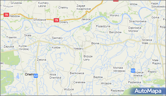 mapa Uście Solne, Uście Solne na mapie Targeo