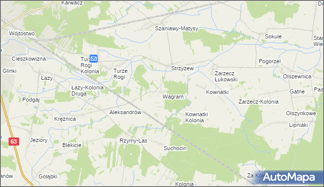 mapa Wagram, Wagram na mapie Targeo