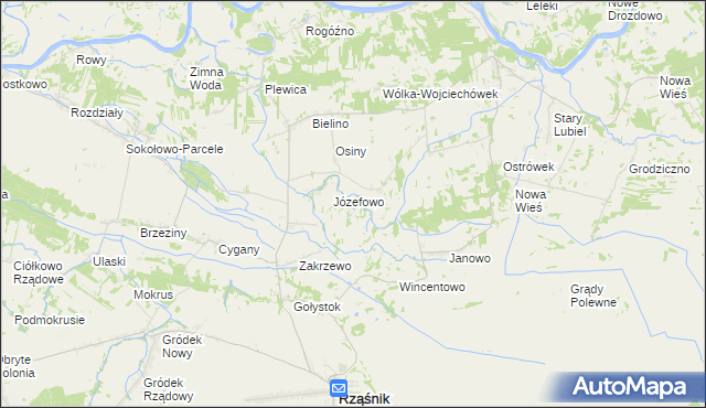 mapa Wola Polewna, Wola Polewna na mapie Targeo