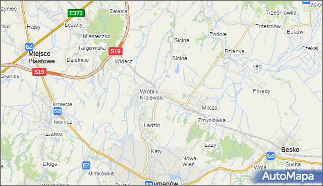 mapa Wróblik Szlachecki, Wróblik Szlachecki na mapie Targeo