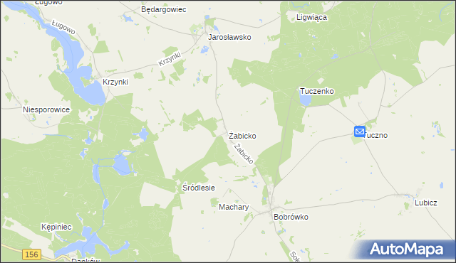 mapa Żabicko, Żabicko na mapie Targeo