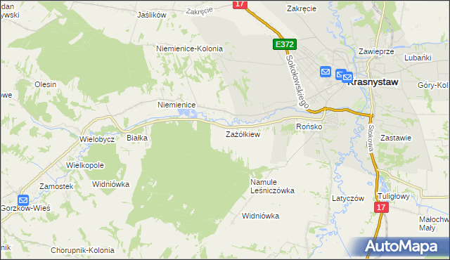 mapa Zażółkiew, Zażółkiew na mapie Targeo