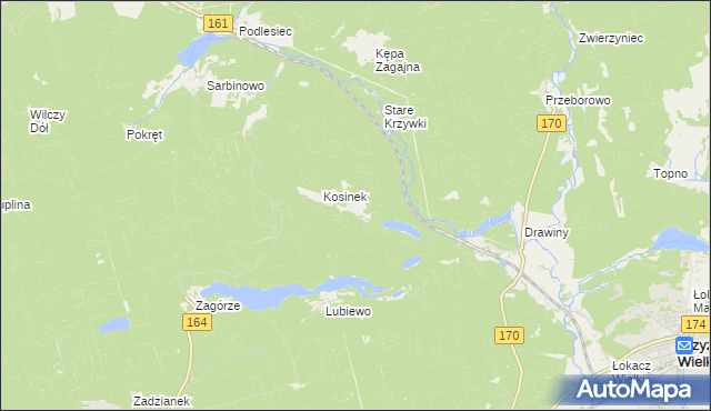 mapa Zdzieborze, Zdzieborze na mapie Targeo