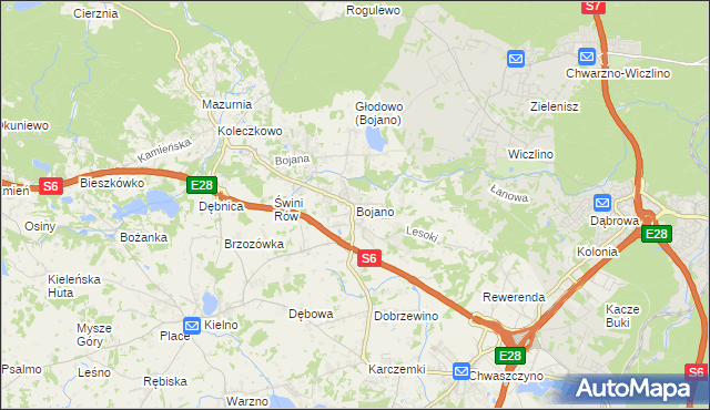 mapa Bojano, Bojano na mapie Targeo