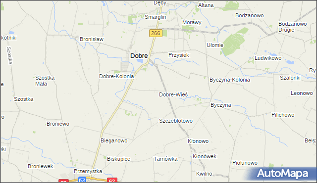 mapa Dobre-Wieś, Dobre-Wieś na mapie Targeo