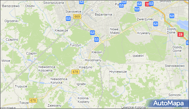 mapa Ignatki-Osiedle, Ignatki-Osiedle na mapie Targeo