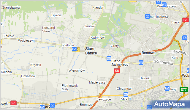 mapa Latchorzew, Latchorzew na mapie Targeo