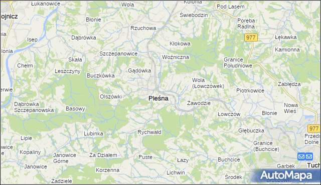 mapa Łowczówek, Łowczówek na mapie Targeo