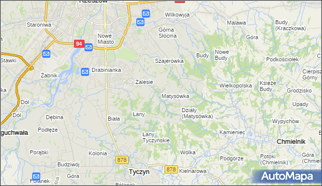 mapa Matysówka, Matysówka na mapie Targeo