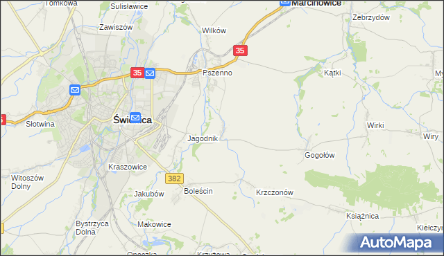 mapa Miłochów, Miłochów na mapie Targeo