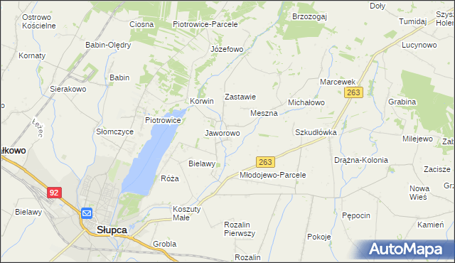 mapa Młodojewo, Młodojewo na mapie Targeo