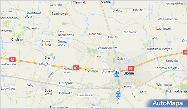 mapa Pass, Pass na mapie Targeo