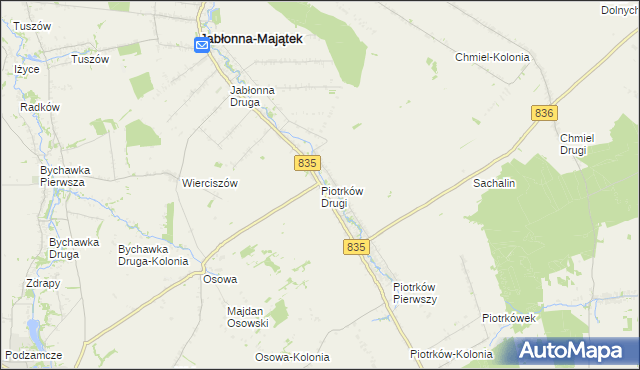 mapa Piotrków Drugi, Piotrków Drugi na mapie Targeo