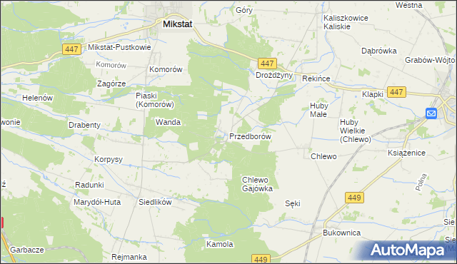 mapa Przedborów, Przedborów na mapie Targeo