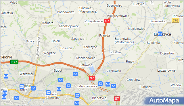 mapa Raciborowice gmina Michałowice, Raciborowice gmina Michałowice na mapie Targeo