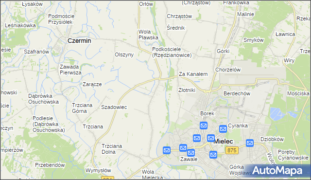 mapa Rzędzianowice, Rzędzianowice na mapie Targeo