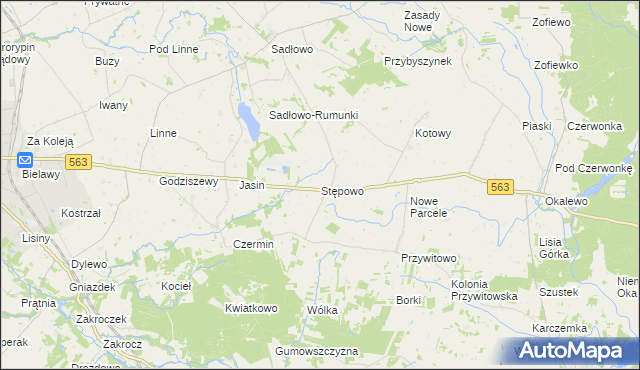 mapa Stępowo, Stępowo na mapie Targeo