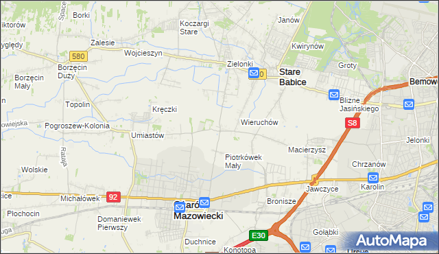 mapa Strzykuły, Strzykuły na mapie Targeo