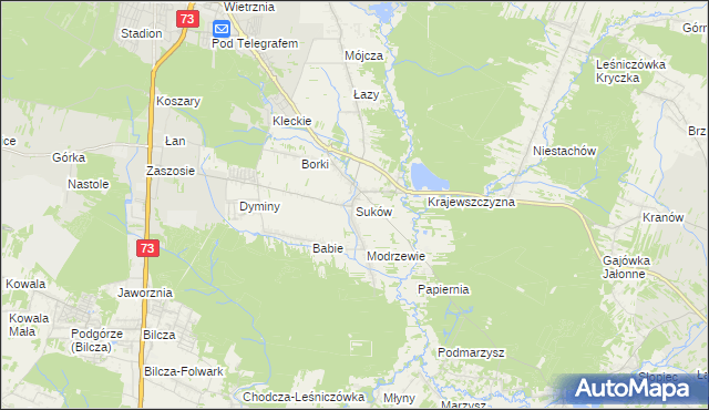 mapa Suków gmina Daleszyce, Suków gmina Daleszyce na mapie Targeo
