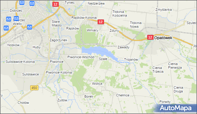 mapa Szałe, Szałe na mapie Targeo