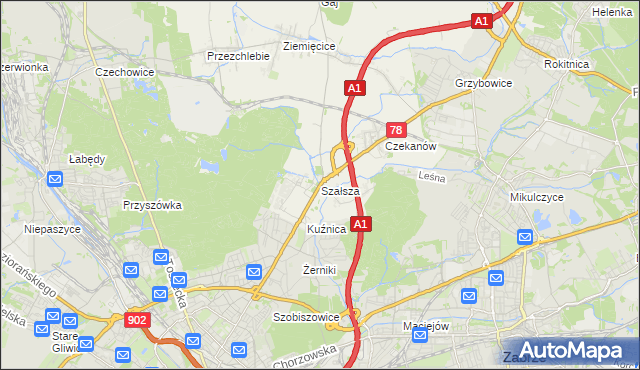 mapa Szałsza, Szałsza na mapie Targeo