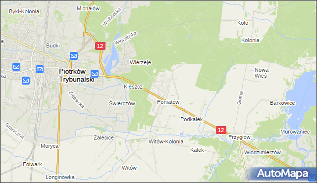 mapa Uszczyn, Uszczyn na mapie Targeo