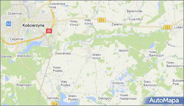 mapa Wielki Klincz, Wielki Klincz na mapie Targeo